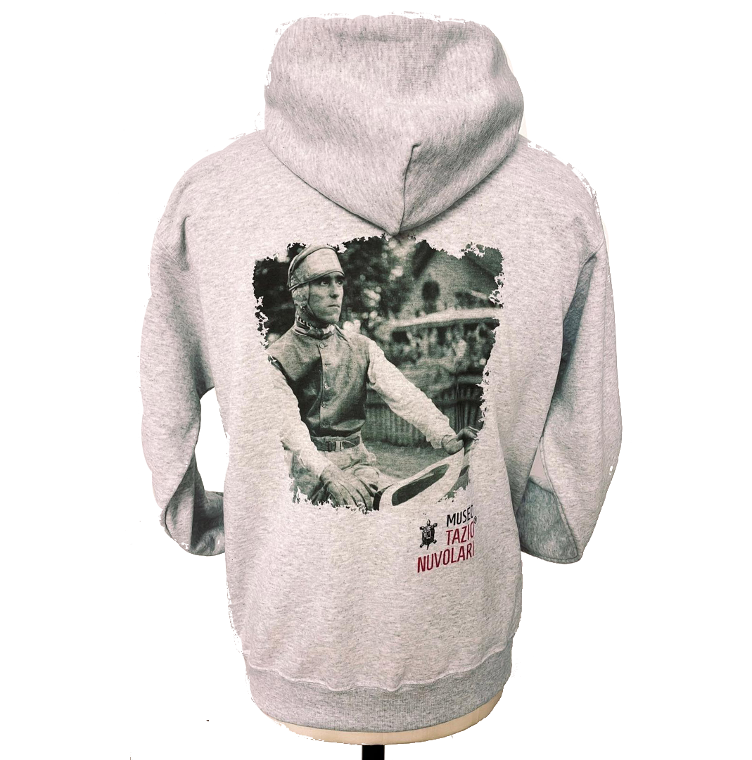 Hoodie Tazio Nuvolari Driver Grey SIZE S